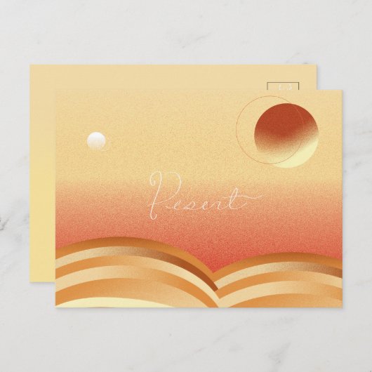 Desert briefkaart (Voorkant / Achterkant)