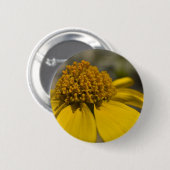 Desert Brittlebrush Ronde Button (Voorkant /achterkant)