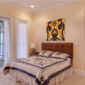 Desert Brown Abstract op gewikkelde canvasprint Canvas Afdruk