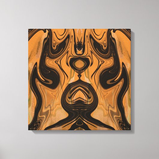 Desert Brown Abstract op gewikkelde canvasprint Canvas Afdruk (Voorkant)