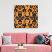 Desert Brown Abstract op gewikkelde canvasprint Canvas Afdruk (Insitu (Woonkamer))