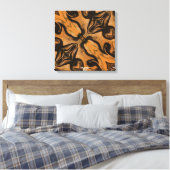 Desert Brown Abstract op Wrapped Canvas Print (Insitu (Slaapkamer))
