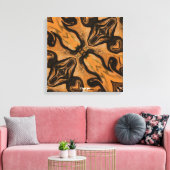 Desert Brown Abstract op Wrapped Canvas Print (Insitu (Woonkamer))