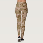 Desert Brown Camouflage Pattern Camp. Leggings (Achterkant)