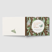 Desert Brown Retro Butterfly Garden Baby shower Gastenboek (Volledig)