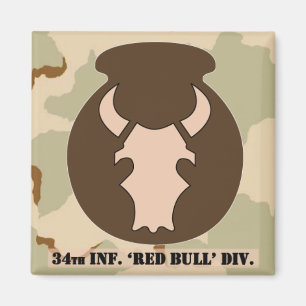 Desert Bull DCU-look embleem 2x2 magneet met camo