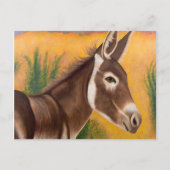 Desert Burro Briefkaart (Voorkant)