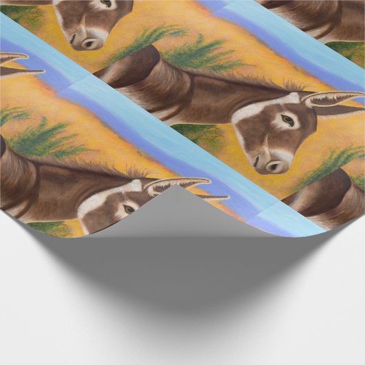 Desert Burro Cadeaupapier (Hoek)