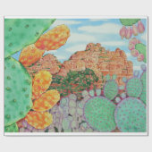 Desert Cacti Cadeaupapier (Vlak)