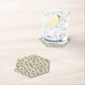 Desert Cacti Succulent Seamless Pattern Kartonnen Onderzetters (Insitu)