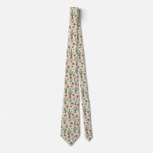 Desert Cacti Succulent Seamless Pattern Stropdas (Voorkant)