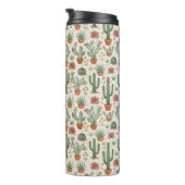 Desert Cacti Succulent Seamless Pattern Thermosbeker (Geroteerd rechts)