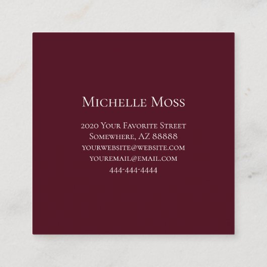 Desert Cactus Abstract Succulent Interieur Designe Vierkante Visitekaartje