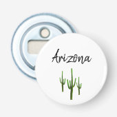 Desert Cactus Arziona Button Flesopener (Voorkant)