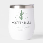 Desert Cactus Bestemming Bruiloft Welkom (Links)