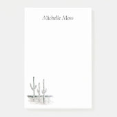 Desert Cactus Black White Southwestern Post-it® Notes (Voorkant)