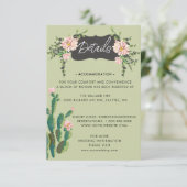 Desert Cactus Bloom Details Informatiekaartje (Staand voorkant)