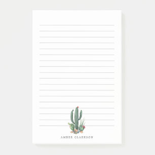 Desert Cactus Bloom   Geld Post-it® Notes