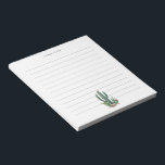 Desert Cactus Bloom | Woestijnthema Lening Notitieblok<br><div class="desc">Een levendige en kleurrijke cactus bloeit de notitieblokken voor je thuis of je kantoor.</div>