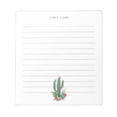 Desert Cactus Bloom | Woestijnthema Lening Notitieblok (Voorkant)