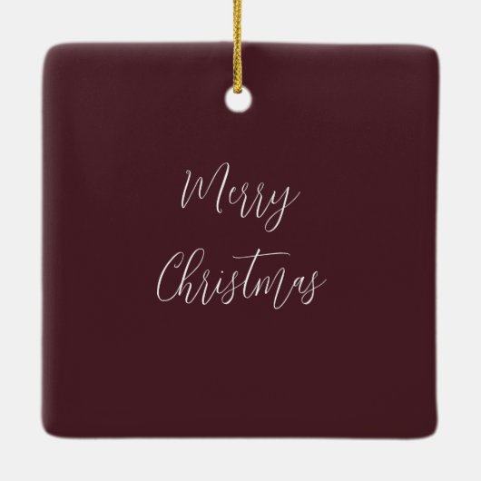 Desert Cactus Blooming Merry Kerstmis Keramisch Ornament (Achterkant)