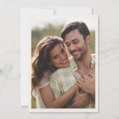 Desert Cactus Boho Photo Wedding Invitation Kaart (Achterkant)