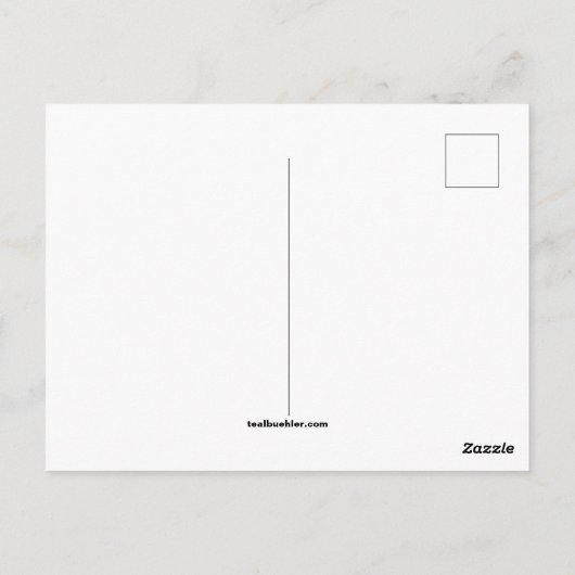 Desert Cactus Briefkaart (Achterkant)