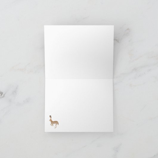 Desert Cactus Christmas Kaart (Binnen)