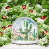 Desert Cactus Christmas | Warm Wishes Sneeuwbol (Kerstmis)