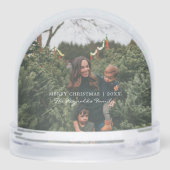 Desert Cactus Christmas | Warm Wishes Sneeuwbol (Achterkant)