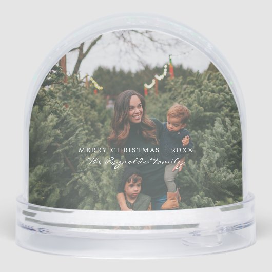 Desert Cactus Christmas | Warm Wishes Sneeuwbol (Achterkant)