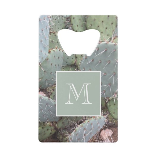 Desert Cactus Creditkaart Flessenopener (Voorkant)
