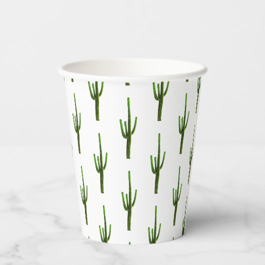 Desert Cactus - Cups voor het zuidwesten van de pa Papieren Bekers (Achterkant)