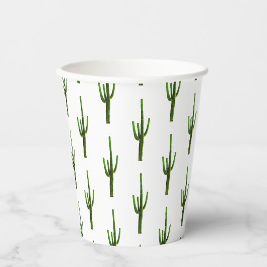 Desert Cactus - Cups voor het zuidwesten van de pa Papieren Bekers (Voorkant)