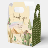 Desert Cactus Dank je Boho Arch Baby Shower Bedankdoosjes (Geopend)