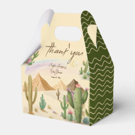 Desert Cactus Dank je Boho Arch Baby Shower Bedankdoosjes