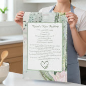 Desert Cactus Family Recipe Keepsake Custom Theedoek