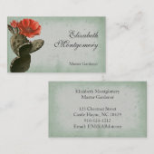 Desert Cactus Flower Professional-Visitekaartjes Visitekaartje (Voorkant / Achterkant)