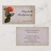 Desert Cactus Flower Professional-Visitekaartjes Visitekaartje (Voorkant / Achterkant)