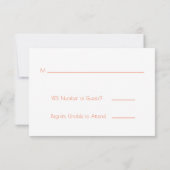 Desert Cactus Flower Wedding RSVP Kaartje (Achterkant)