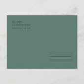 DESERT CACTUS FOLIAGE-WATERVERF BEWAREN DE DATUM AANKONDIGINGSKAART (Achterkant)