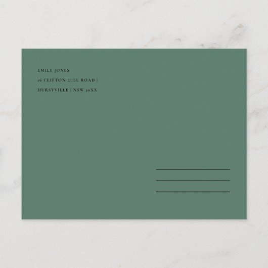 DESERT CACTUS FOLIAGE-WATERVERF BEWAREN DE DATUM AANKONDIGINGSKAART (Achterkant)