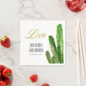 DESERT CACTUS FOLIAGE WATERVERF LOVE WEDING SERVET (Insitu)