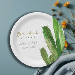 DESERT CACTUS FOLIAGE WATERVERF VRIJGEZELLENFEEST PAPIEREN BORDJE<br><div class="desc">Neem contact met mij op via info@yellowfebstudio.com voor meer aanpassingen of andere overeenkomende objecten.</div>