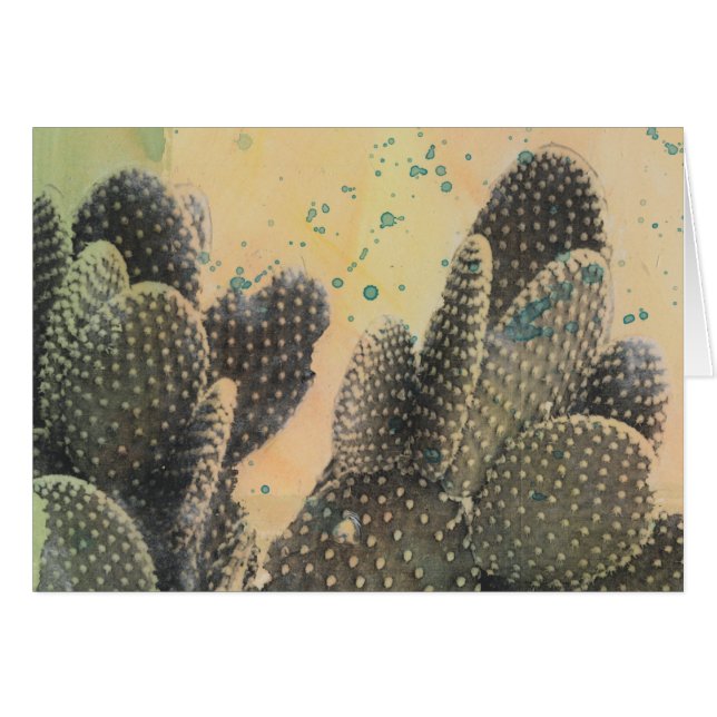 Desert Cactus | Green Splatter (Voorkant Horizontaal)