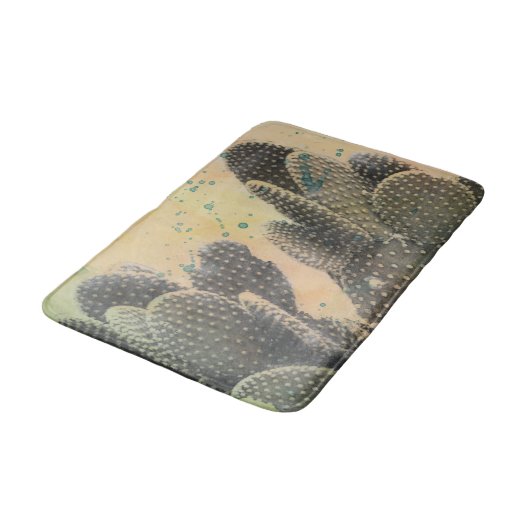 Desert Cactus | Green Splatter Badmat (Gekanteld)