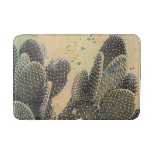 Desert Cactus | Green Splatter Badmat (Voorkant)