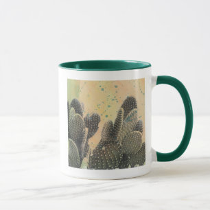 Desert Cactus Green Splatter Mok