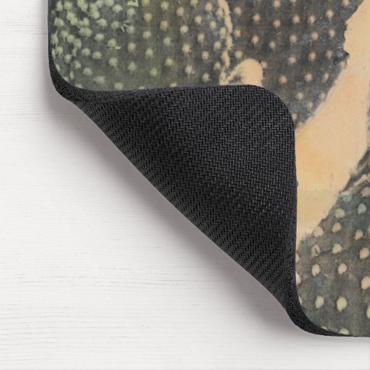 Desert Cactus | Green Splatter Muismat (Hoek)