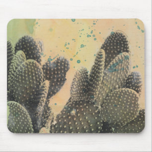 Desert Cactus   Green Splatter Muismat